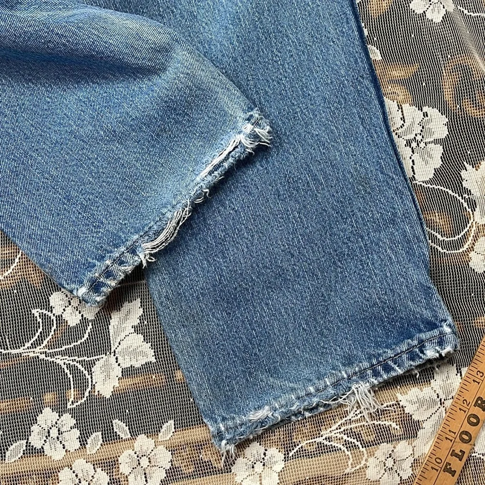 Dickies denim carpenter pants | handsewn, reworked, embroidered, patched | 34x30